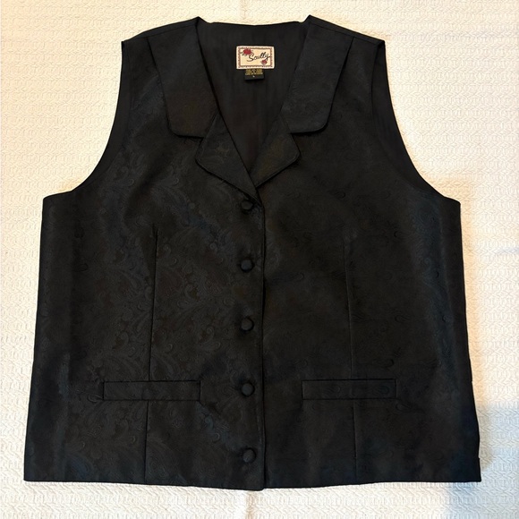 Scully Other - Scully Black Vintage Silk Vest